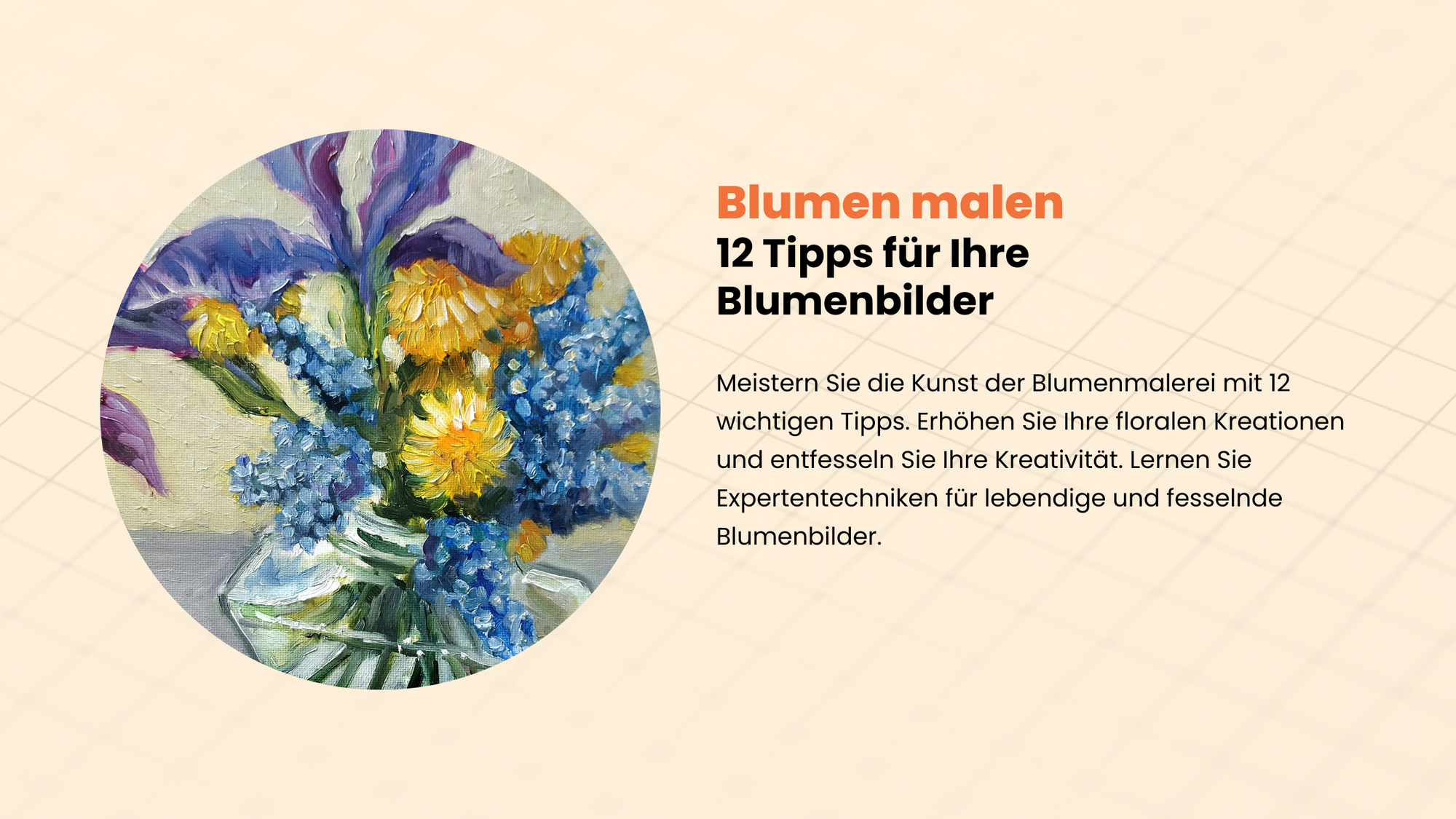 dipingere fiori con i numeri: 12 consigli per i tuoi quadri di fiori