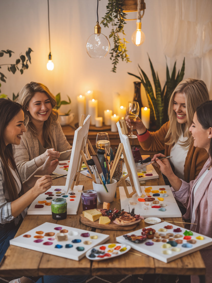 Sip and Paint: come funziona e come organizzare una serata di pittura con numeri