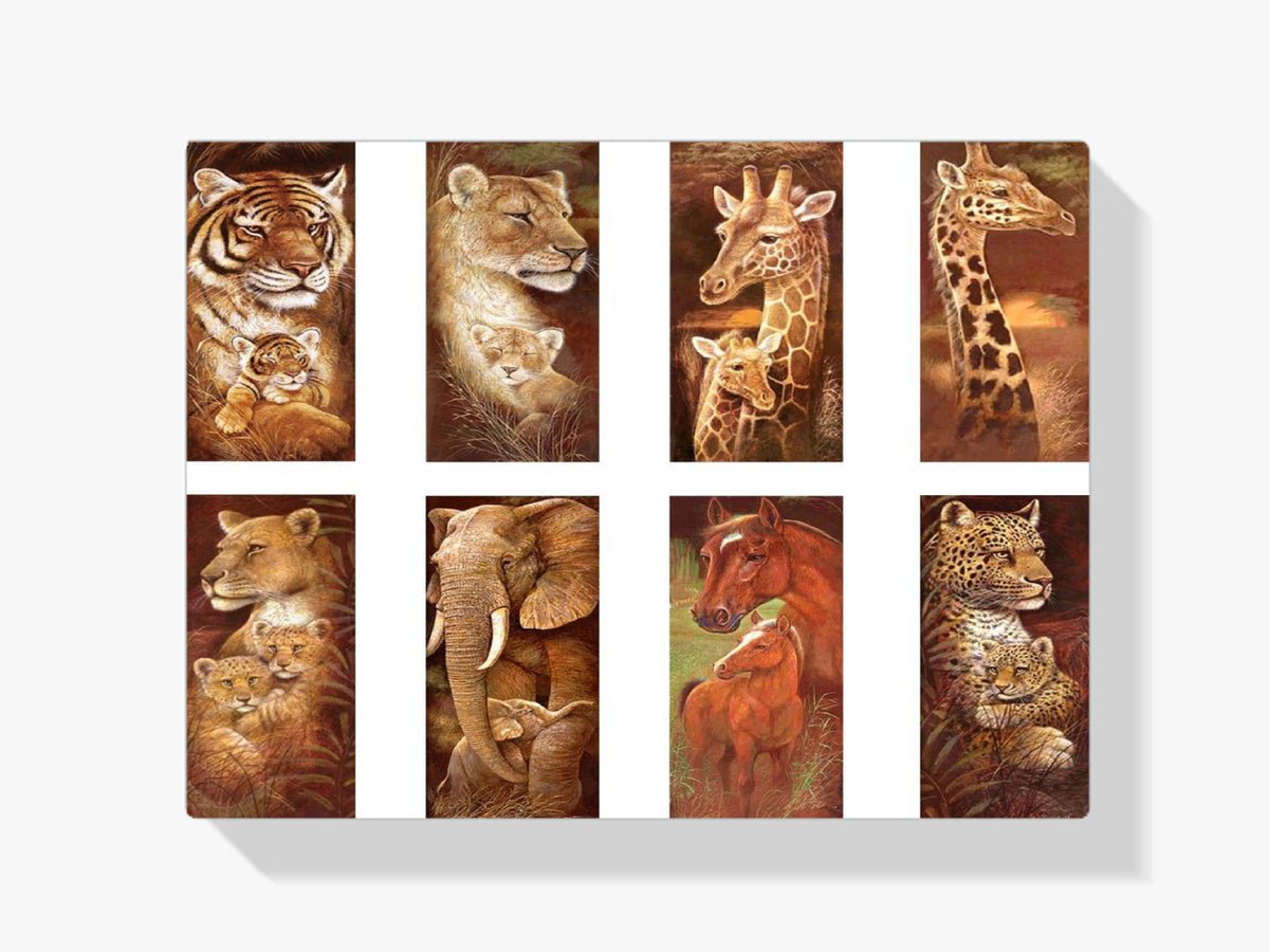 6 Arten Von Tieren - Malen nach Zahlen