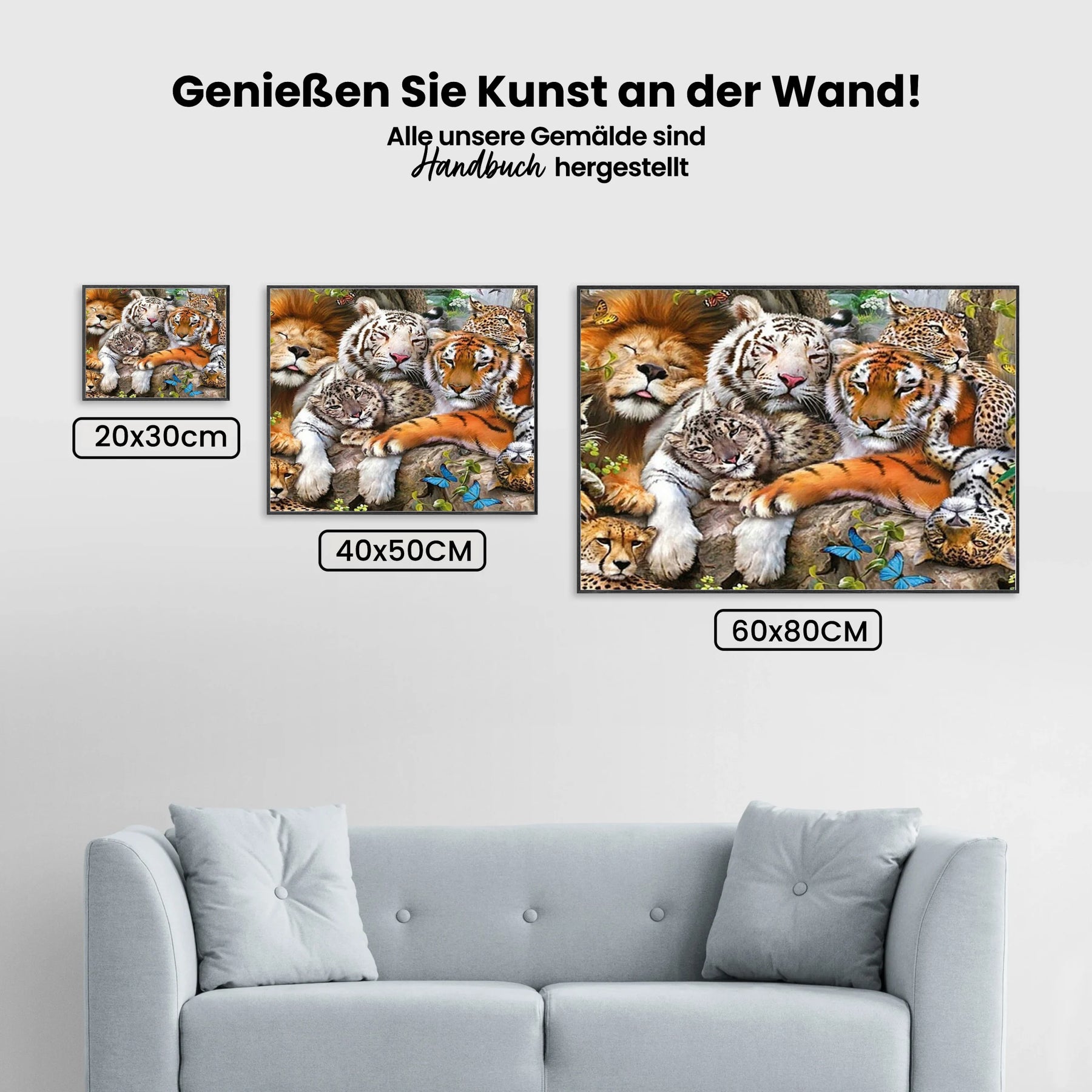7 Katzen - Malen nach Zahlen