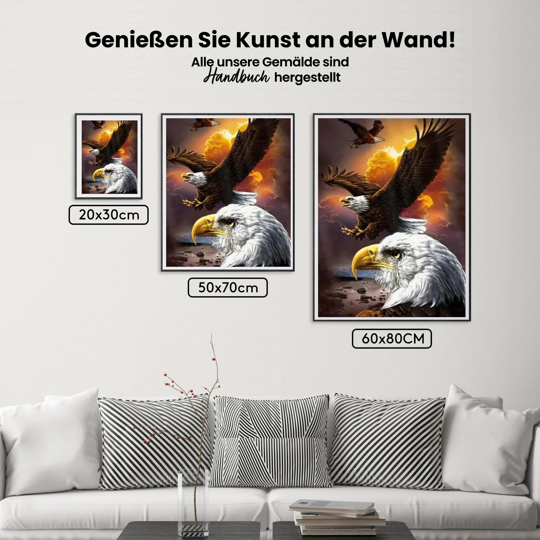 Adler - Malen nach Zahlen