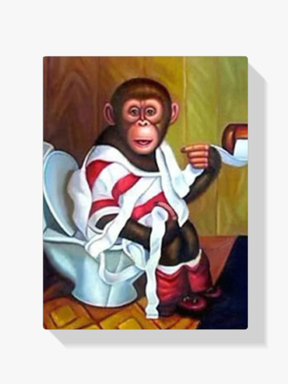 Affe Auf Der Toilette - Malen nach Zahlen