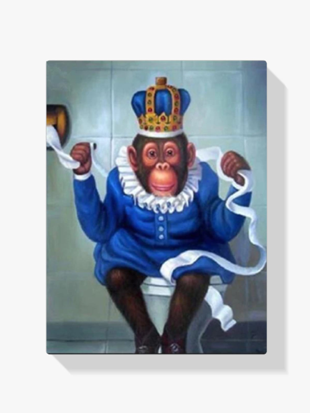 Affe Auf Der Toilette - Malen nach Zahlen