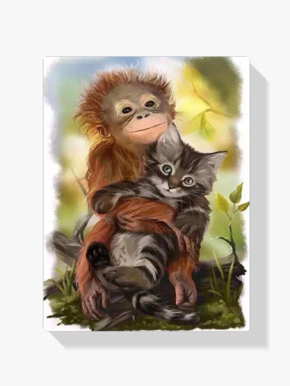 Affe - Kätzchen - Malen nach Zahlen