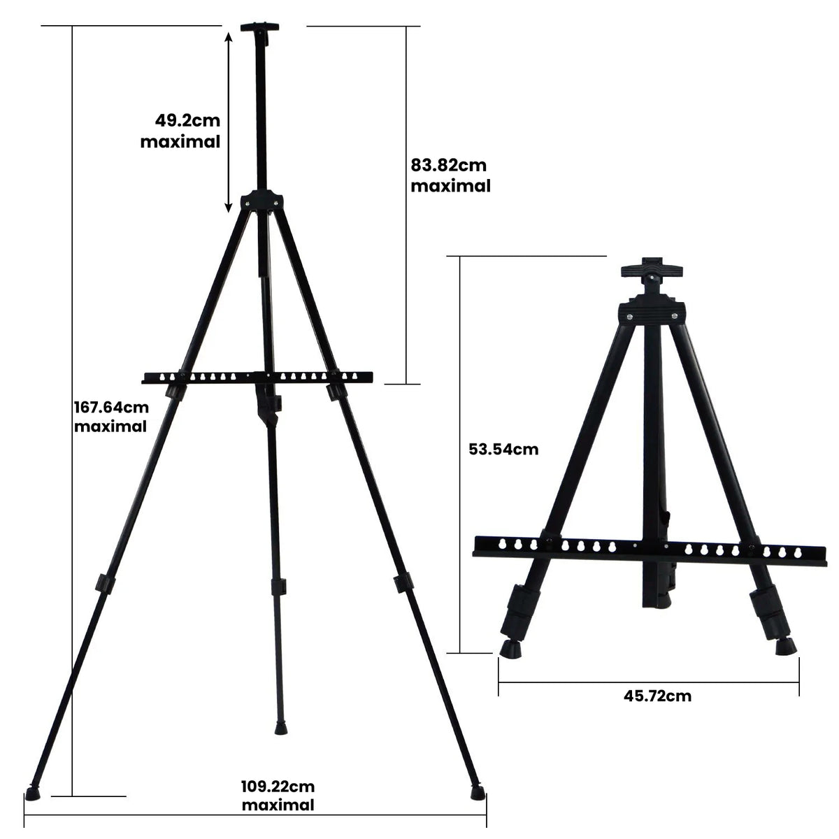 Dipingere con i numeri - Cavallo da pittura in alluminio dimensioni