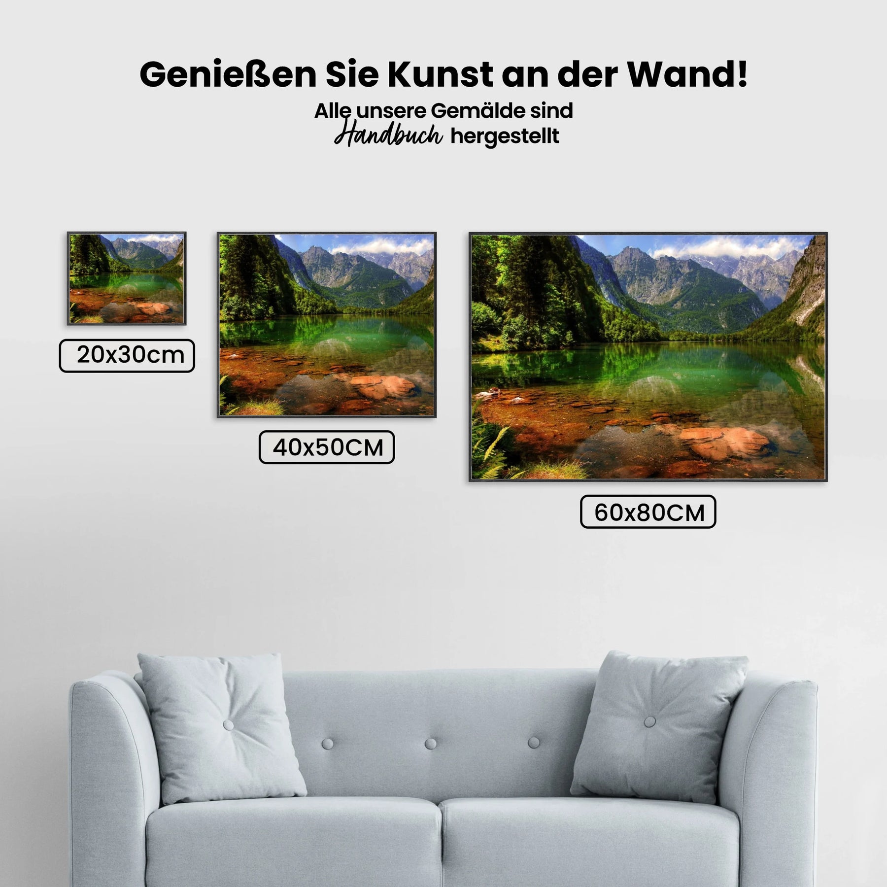 Bayerischer Königssee Berchtesgaden - Malen nach Zahlen