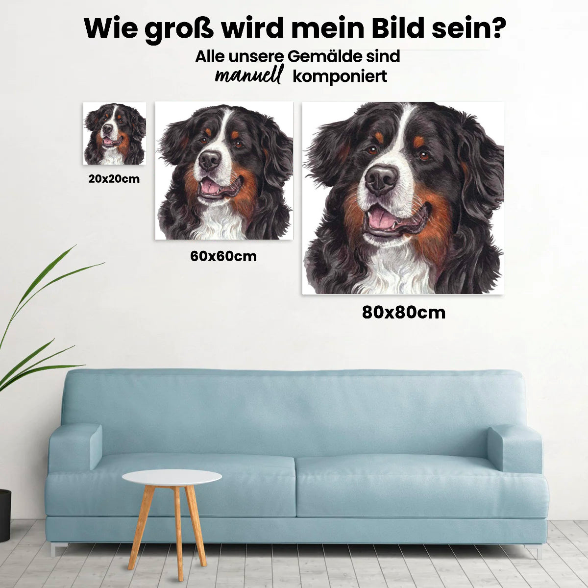 Berner Sennenhund - Malen nach Zahlen