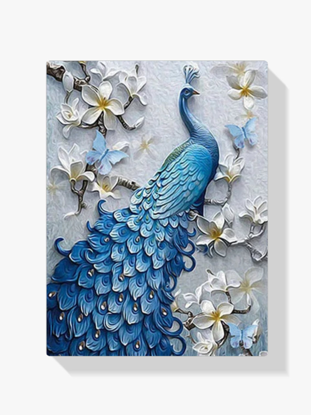 Blauer Pfau XL - Malen nach Zahlen