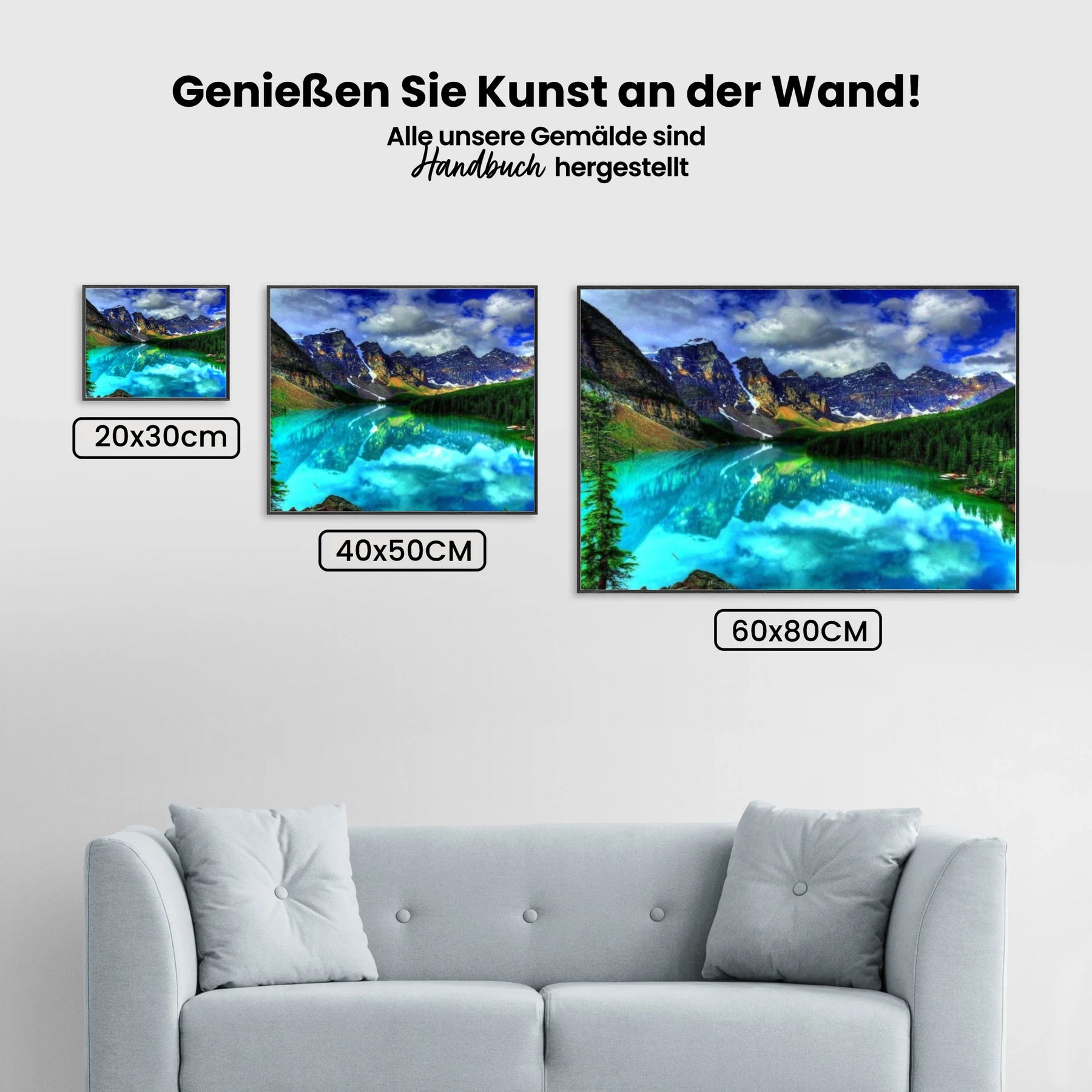 Blauer See Kanada 2 - Malen nach Zahlen