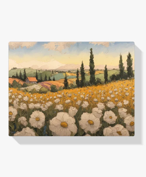 Dipingere con i numeri - Fiore in campagna
