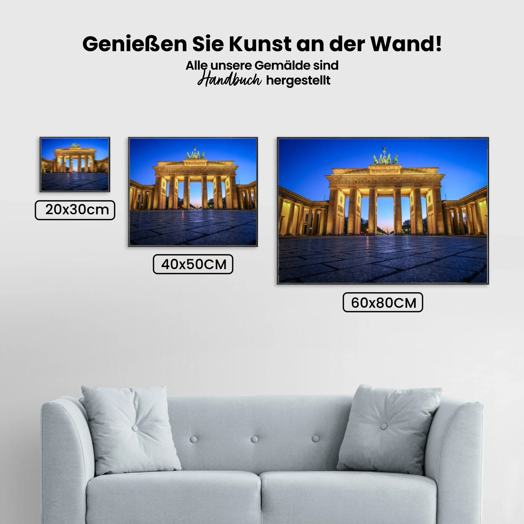 Brandenburger Tor Berlin - Malen nach Zahlen