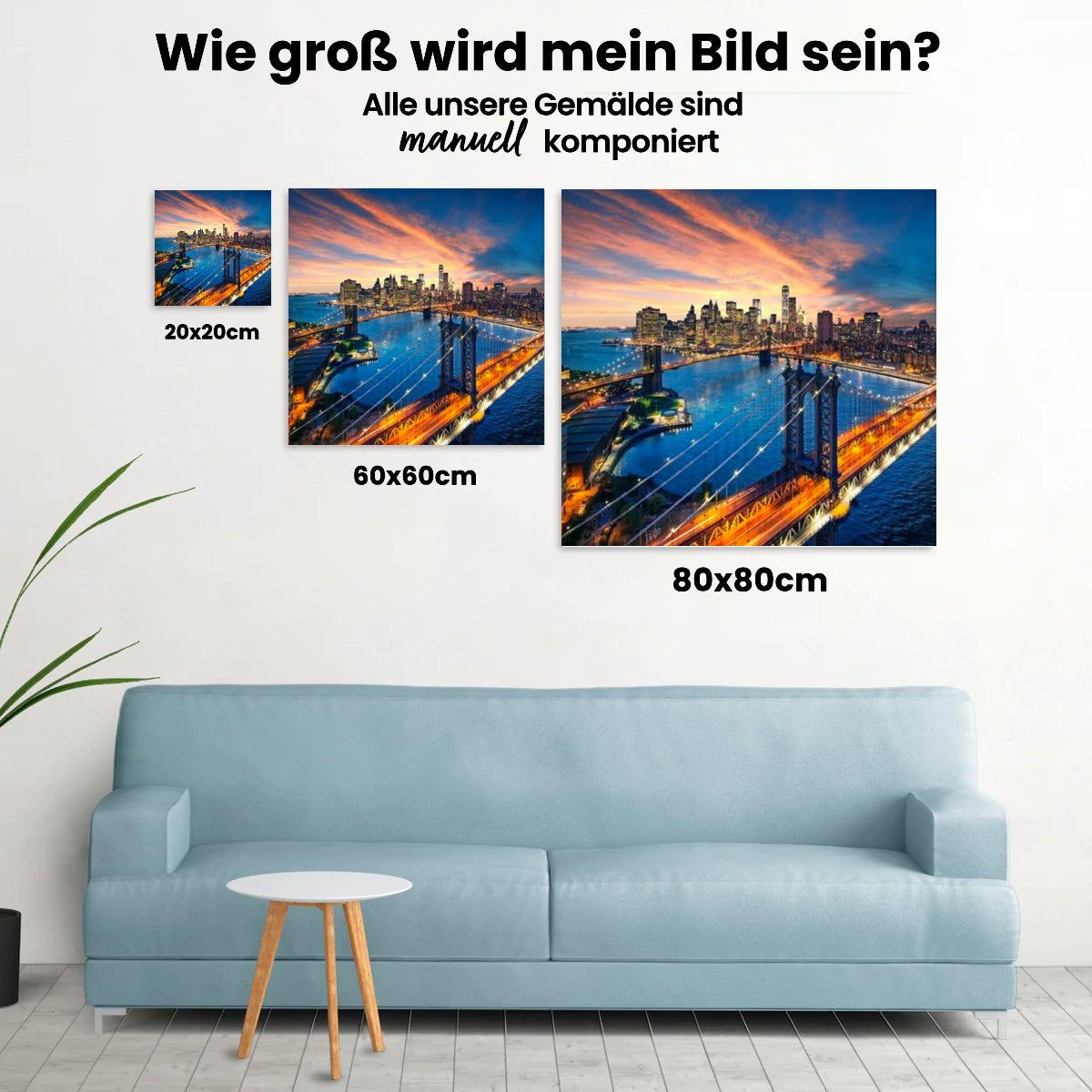 Brücke in New York - Malen nach Zahlen
