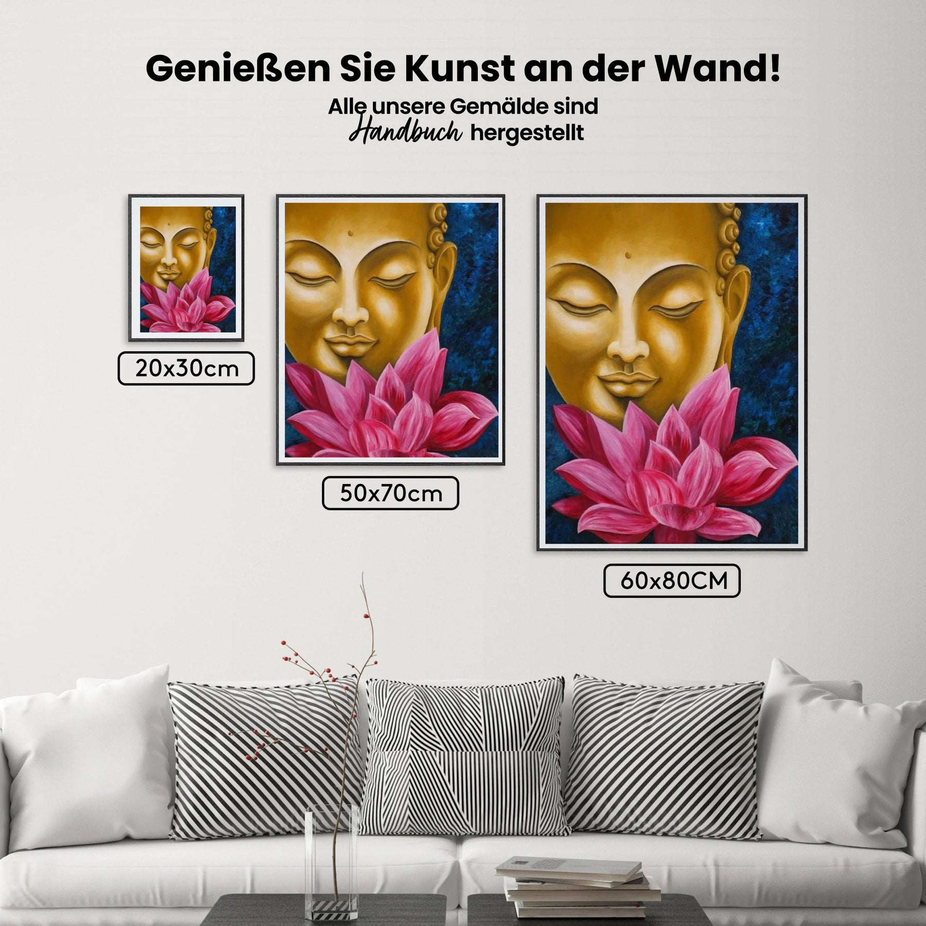 Buddha Rosa Lotusblume - Malen nach Zahlen