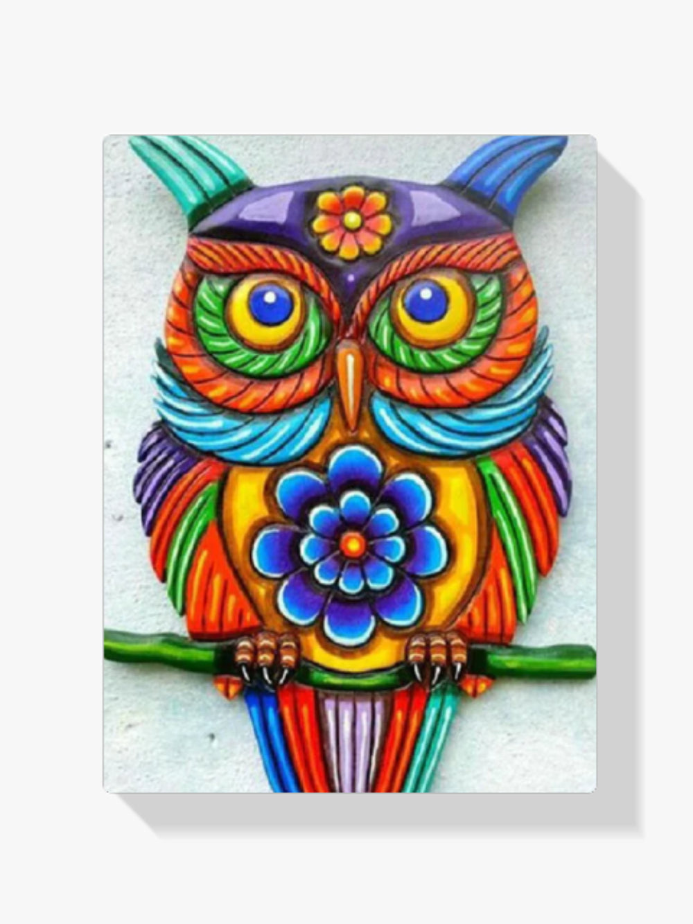 Bunte Eule - Malen nach Zahlen