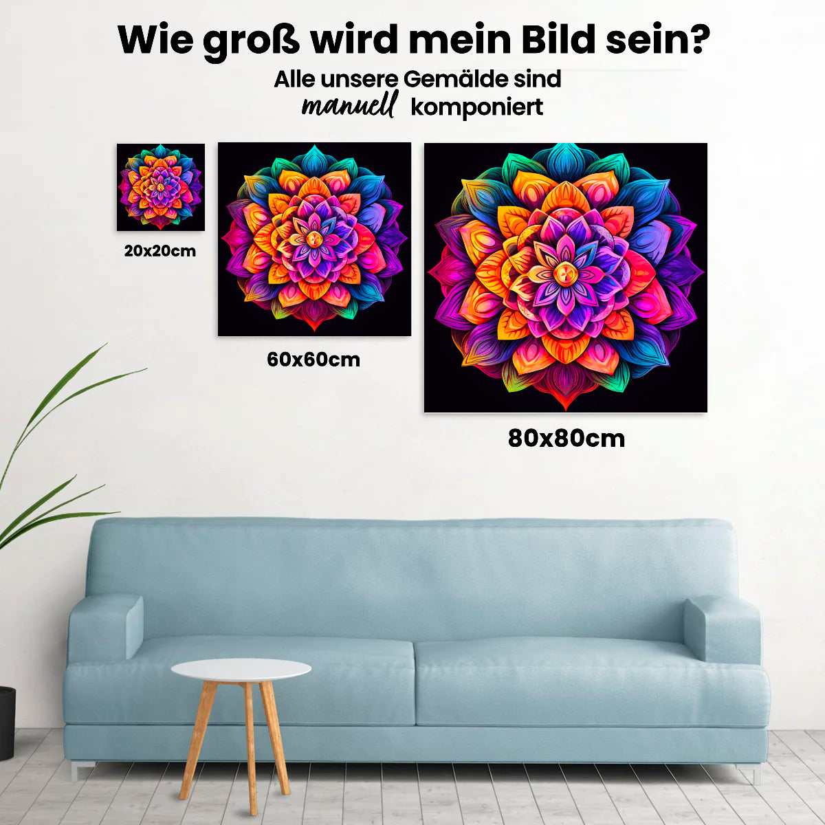 Buntes Mandala - Malen nach Zahlen