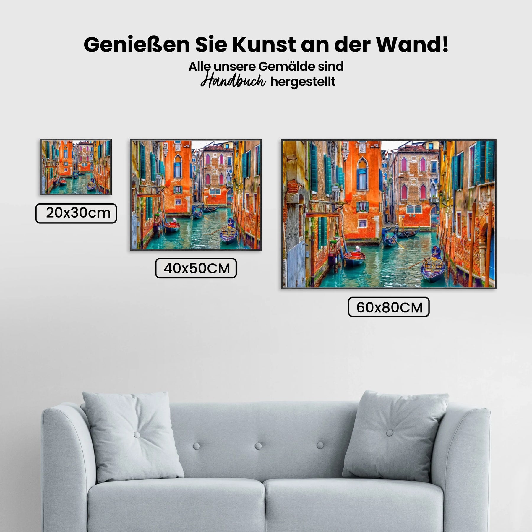 Buntes Venedig - Malen nach Zahlen