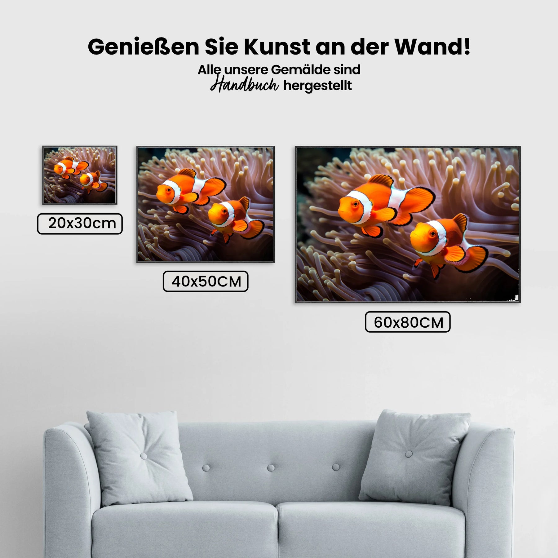 Clownfisch - Nemo - Malen nach Zahlen