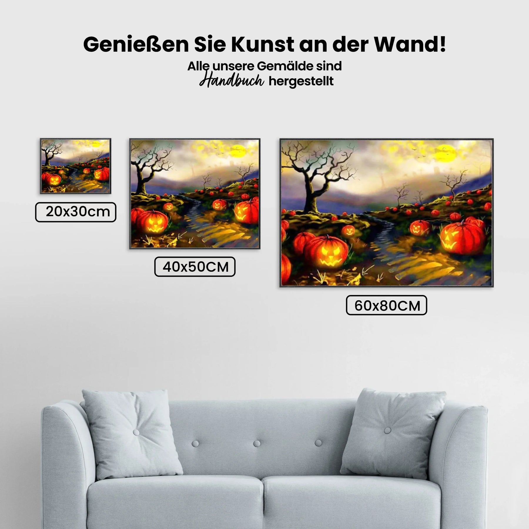 Das Land der Kürbisse - Malen nach Zahlen