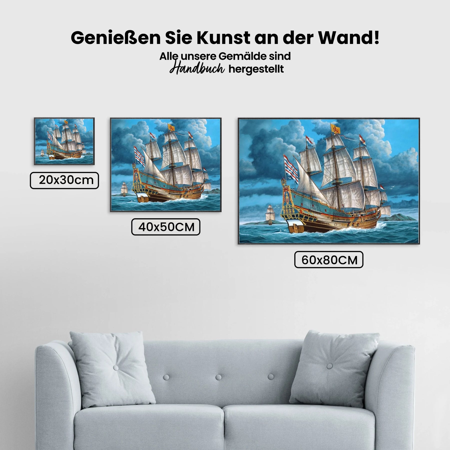 Das große Schiff - Malen nach Zahlen