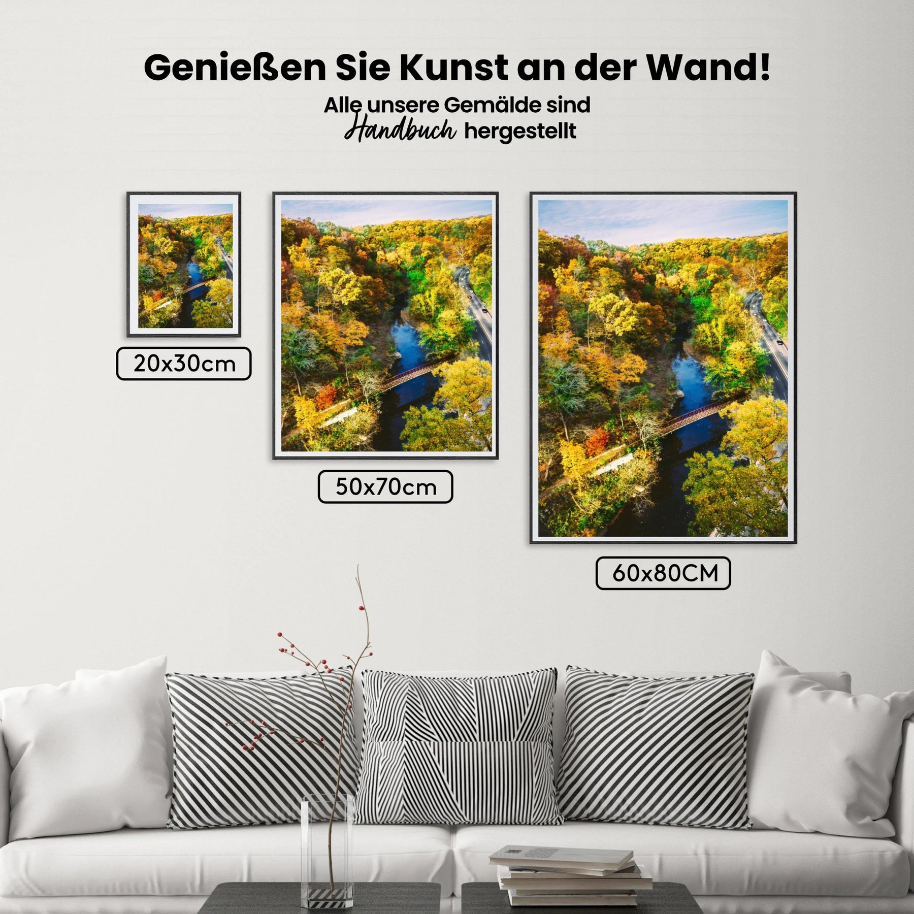 Der Wald im Herbst - Malen nach Zahlen