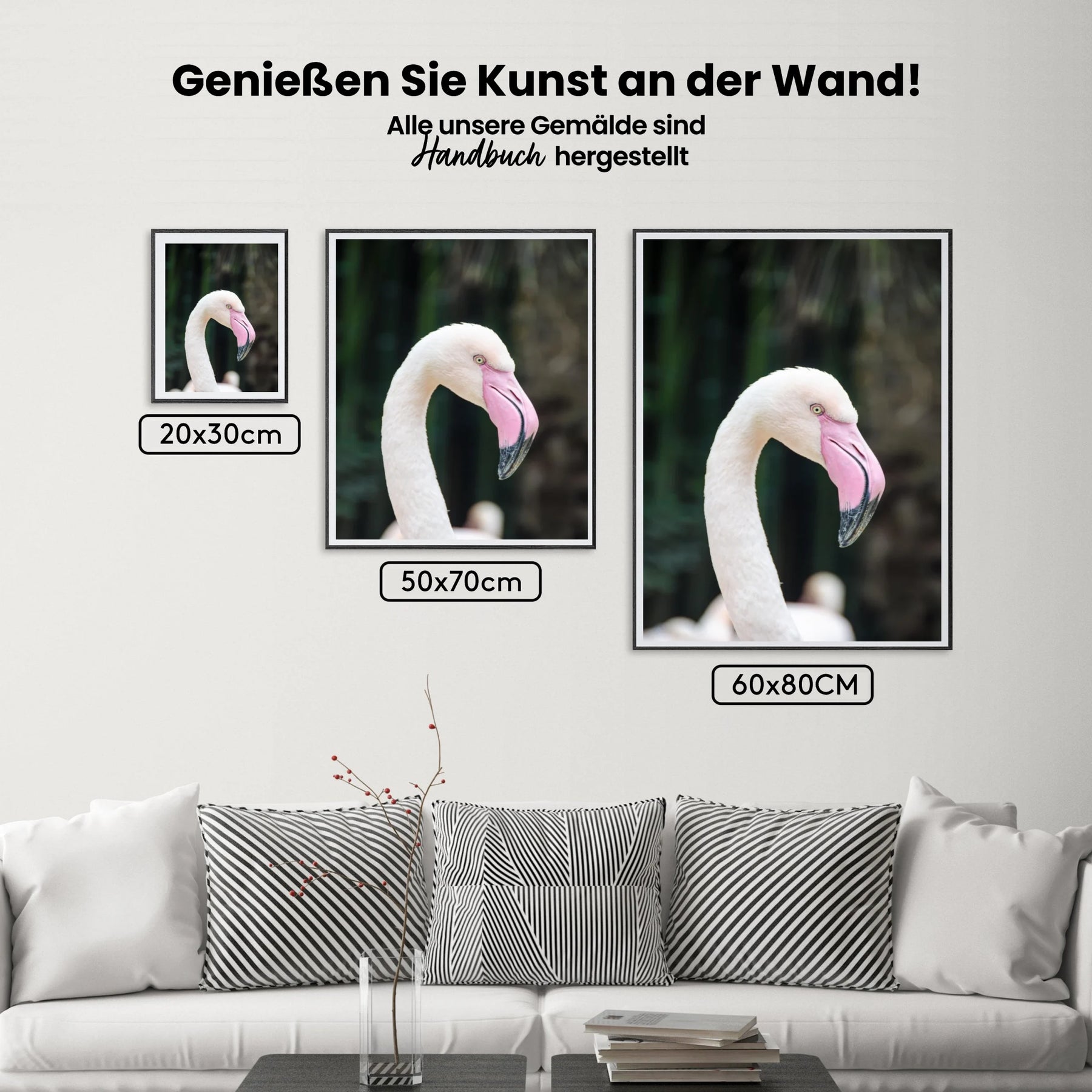 Der elegante Flamingo - Malen nach Zahlen