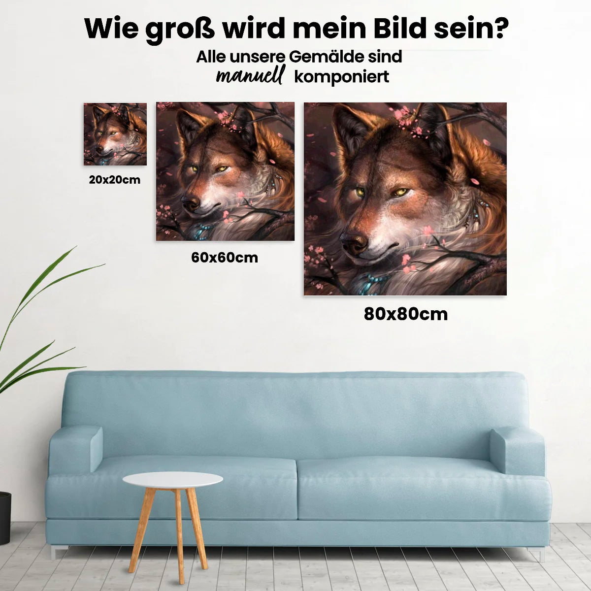 Der schöne Wolf - Malen nach Zahlen