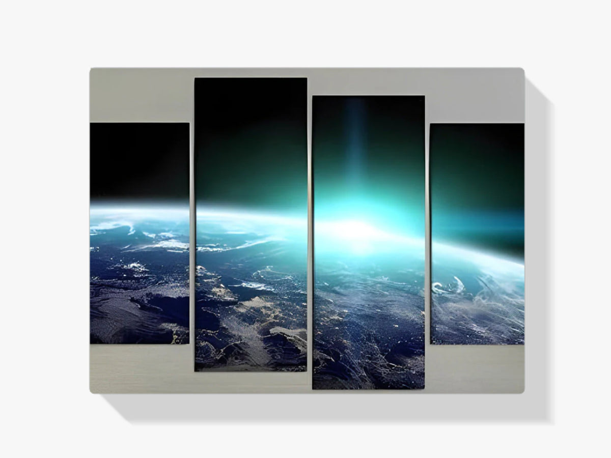 Die Erde aus dem Weltraum - Malen nach Zahlen