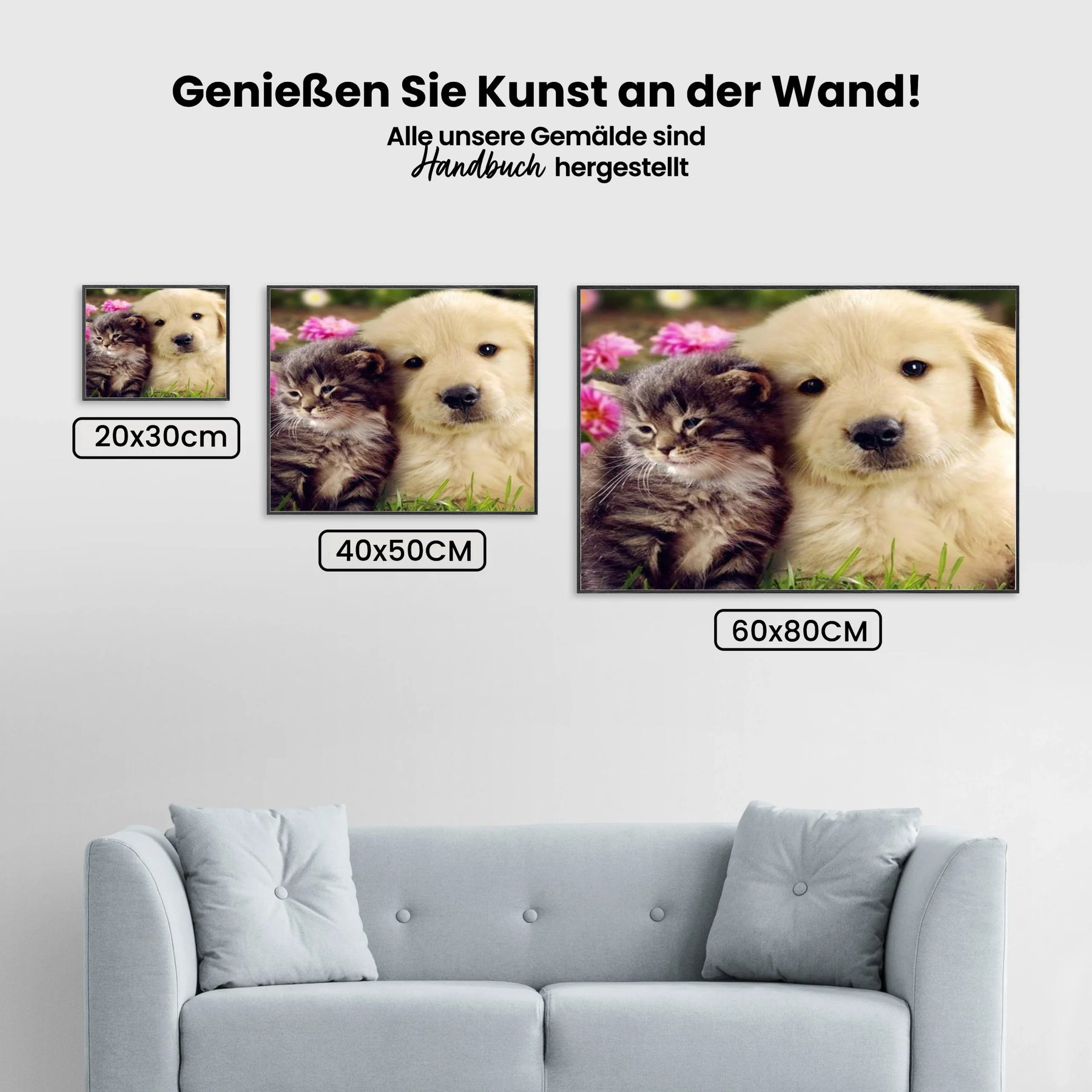 Die besten Freunde - Malen nach Zahlen