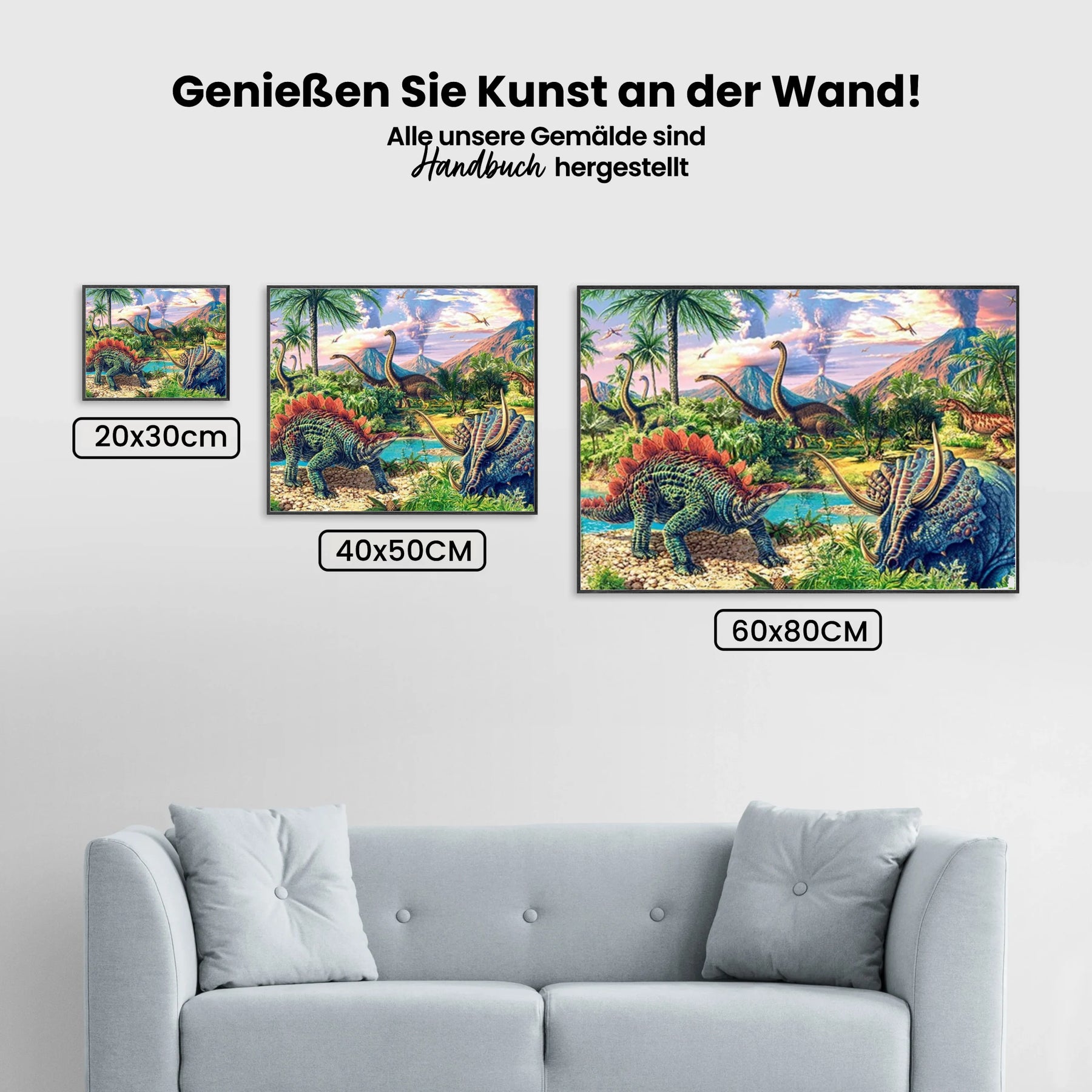 Dinosaurier - Malen nach Zahlen