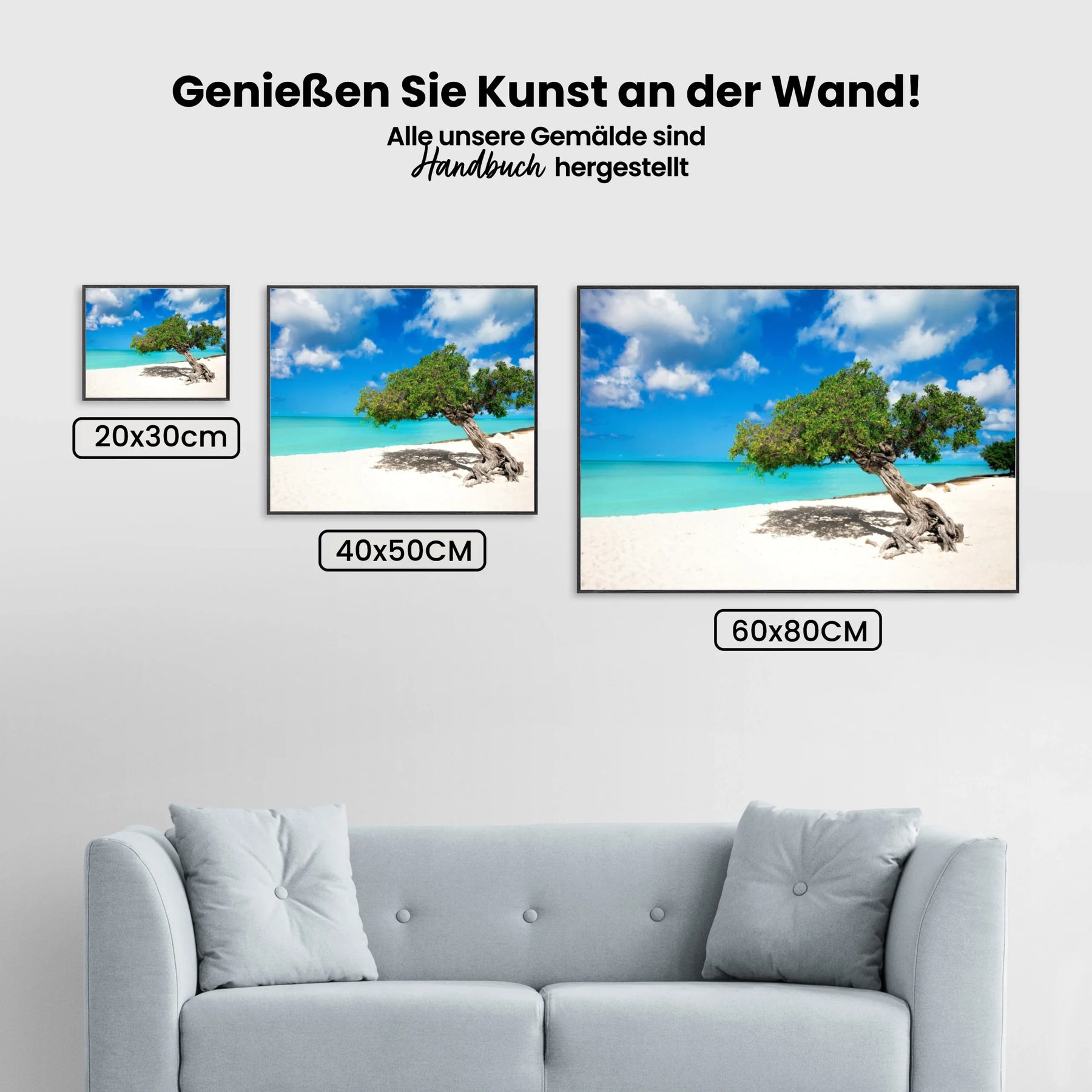 Divi-Baum auf Aruba - Malen nach Zahlen