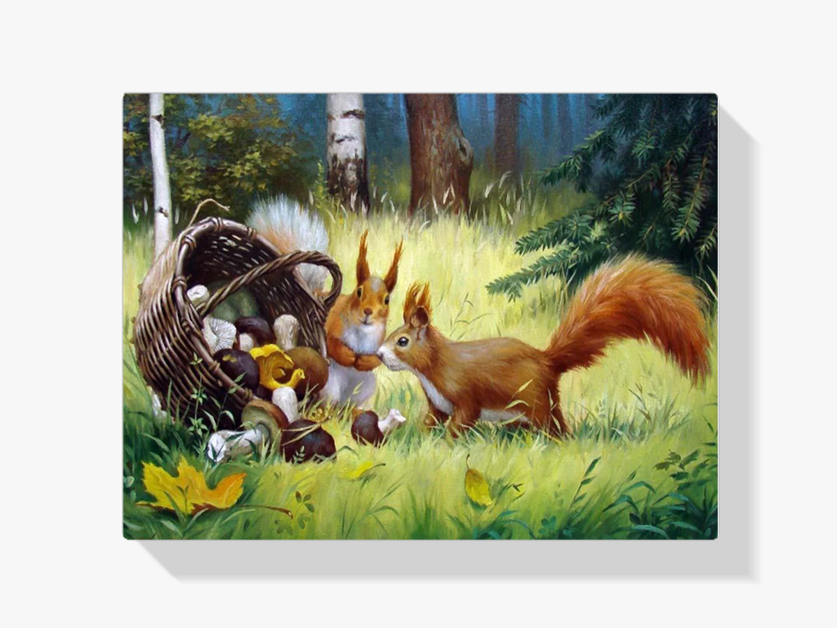 Eichhörnchen - Malen nach Zahlen