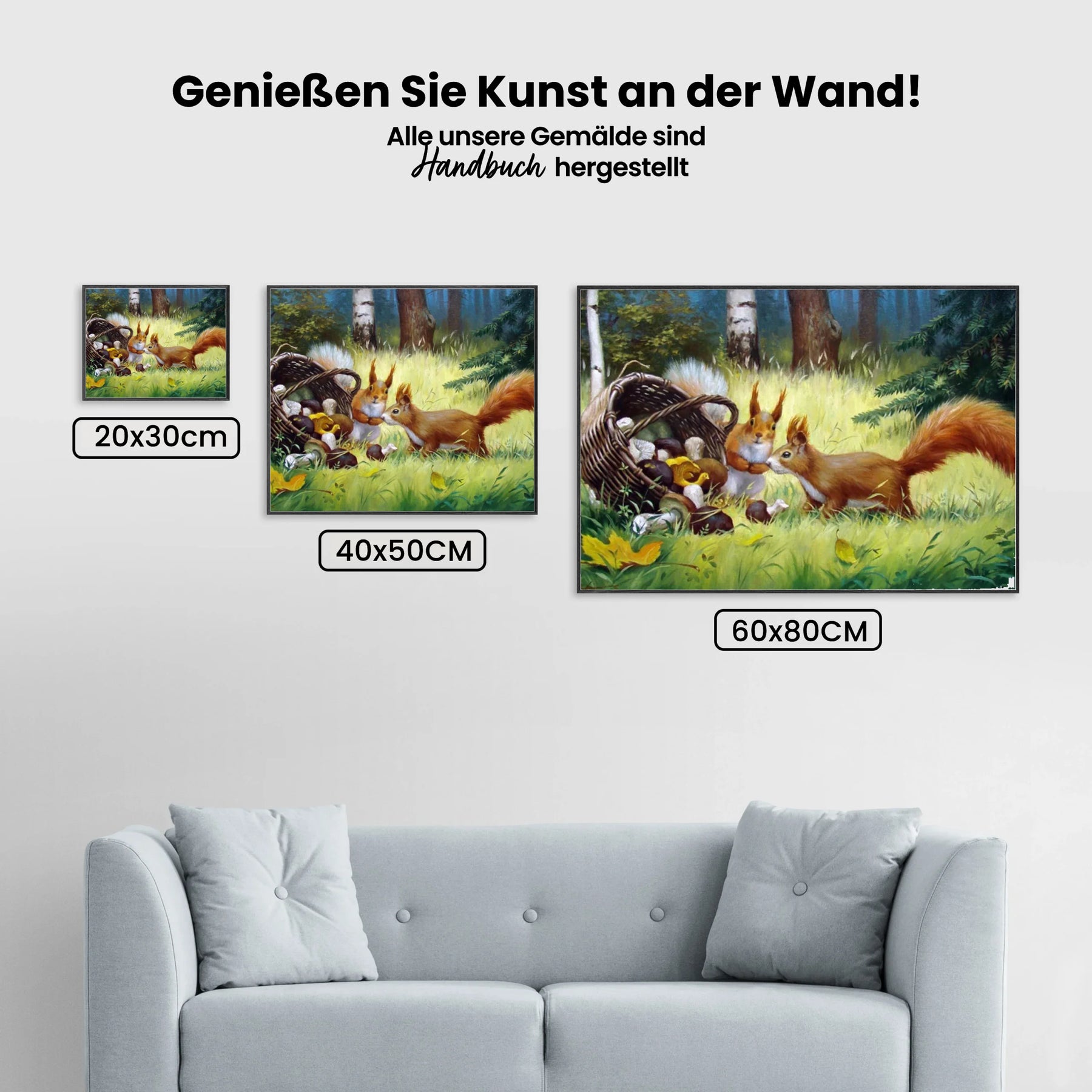 Eichhörnchen - Malen nach Zahlen