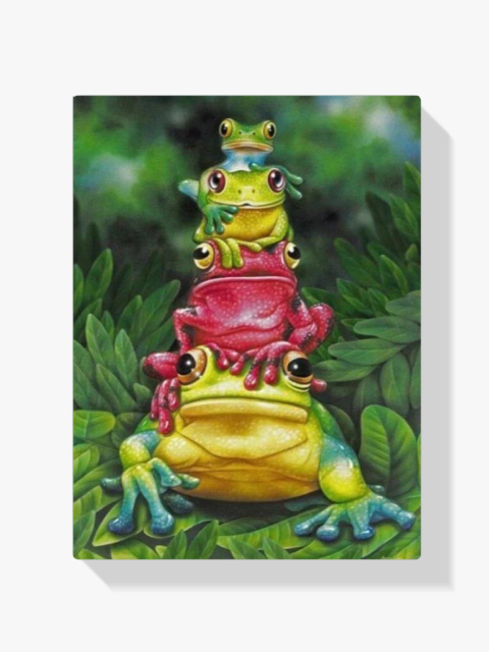 Ein Haufen Frösche - Malen nach Zahlen