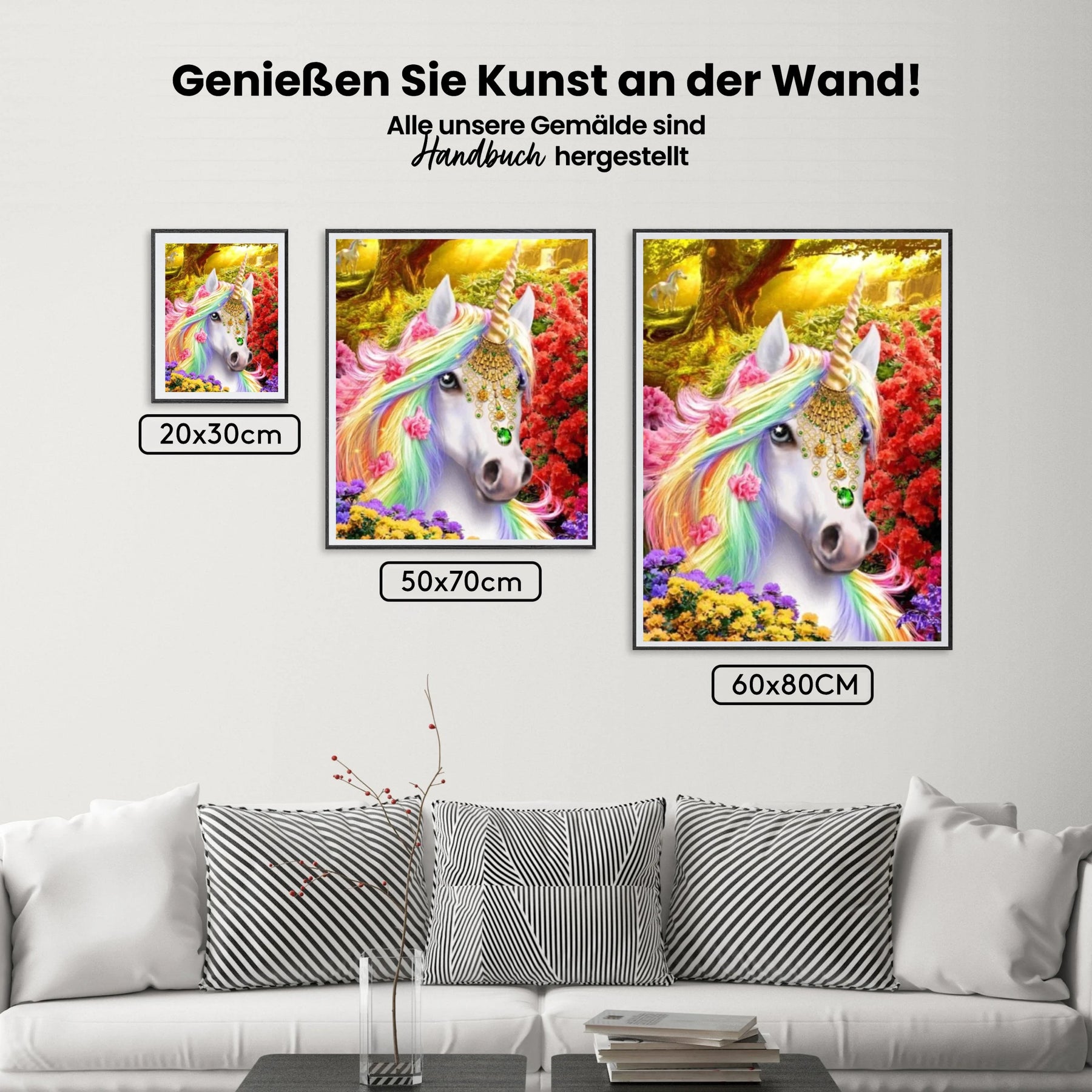 Einhorn - Malen nach Zahlen