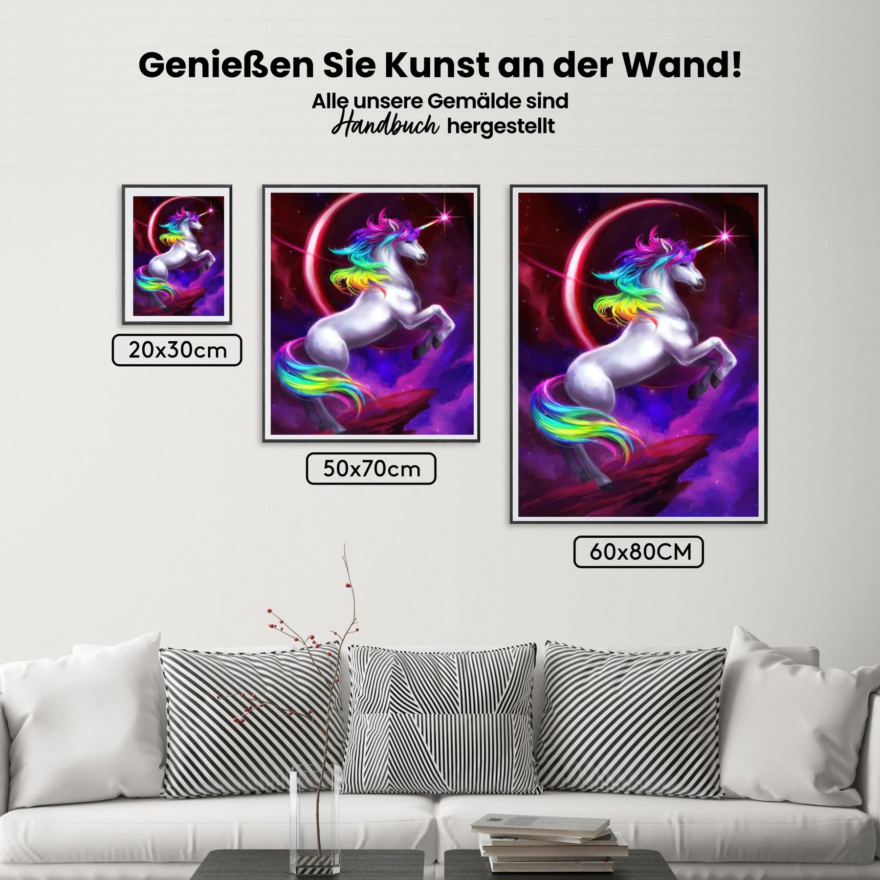 Einhorn - Malen nach Zahlen