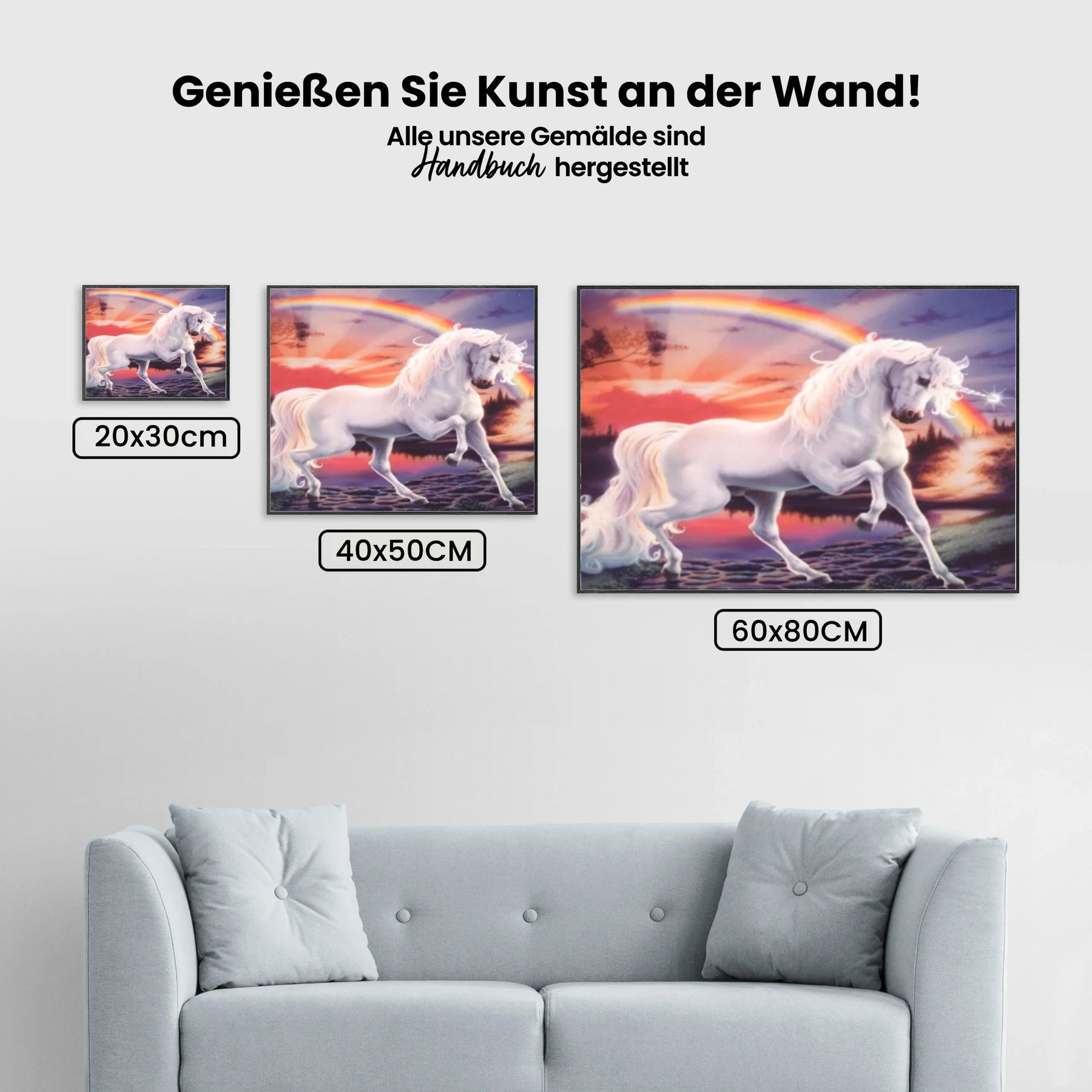 Einhorn - Malen nach Zahlen