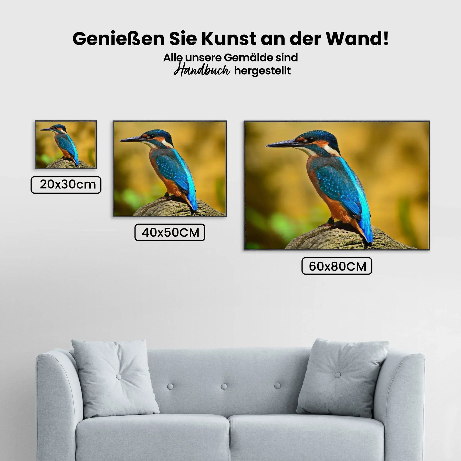 Eisvogel - Malen nach Zahlen
