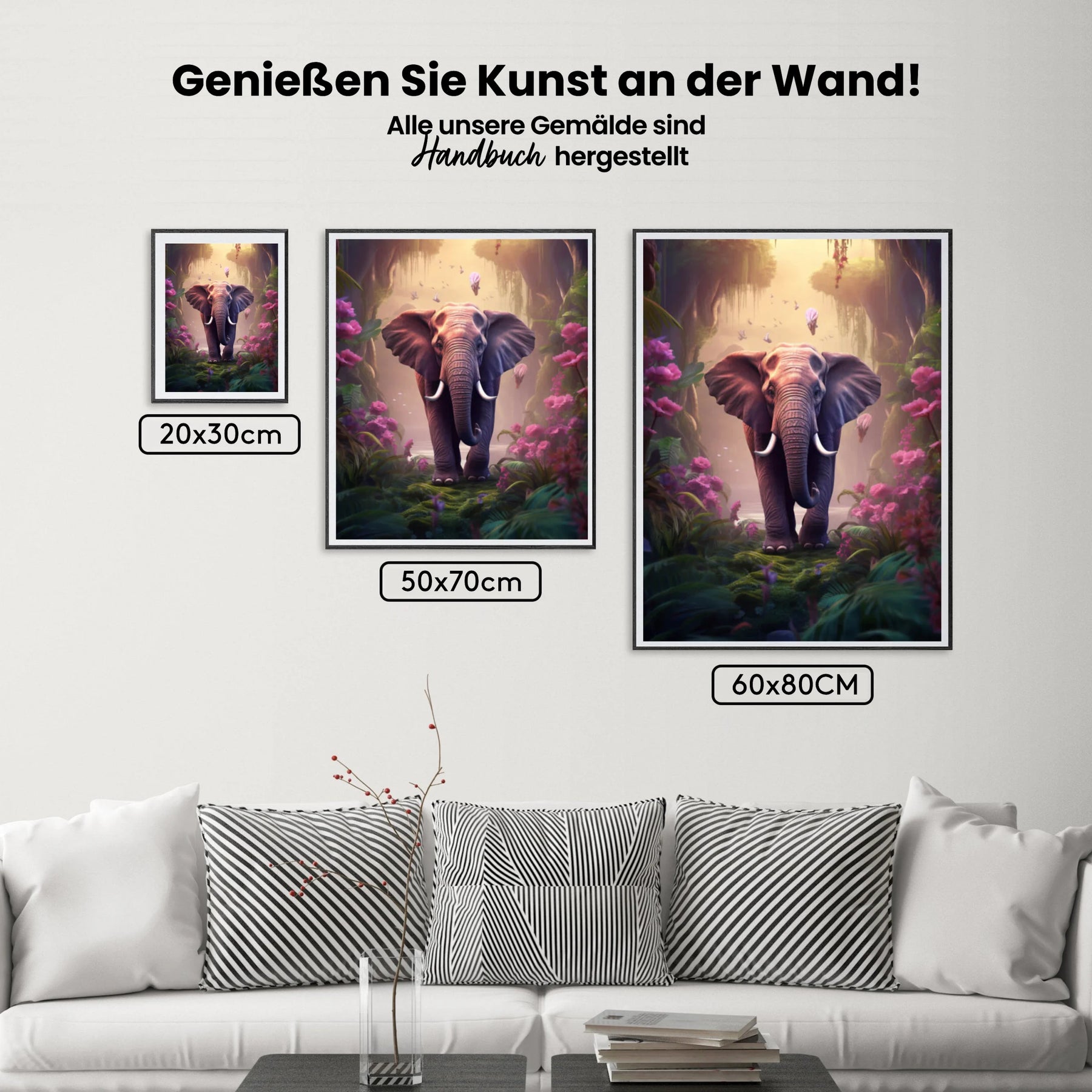 Elefant - Malen nach Zahlen