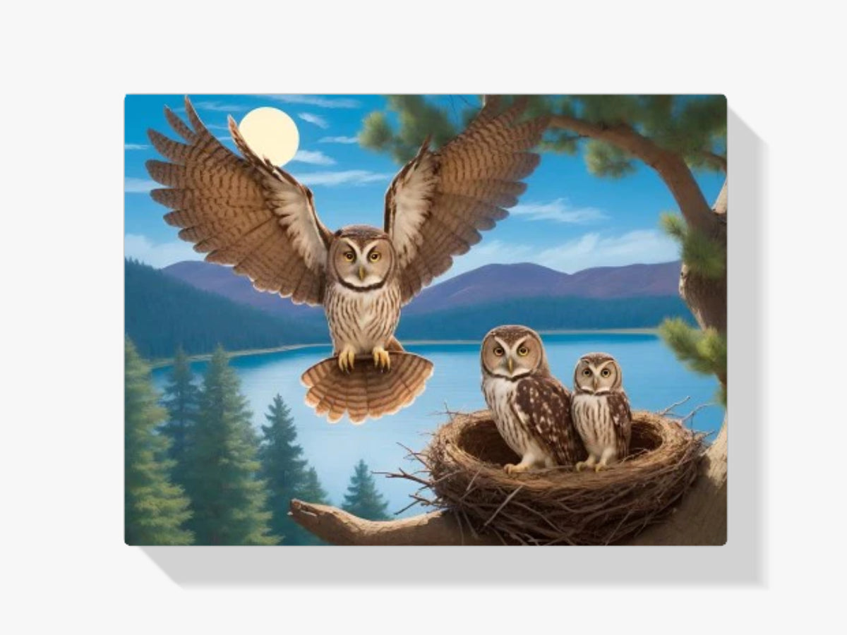 Eulen - Malen nach Zahlen