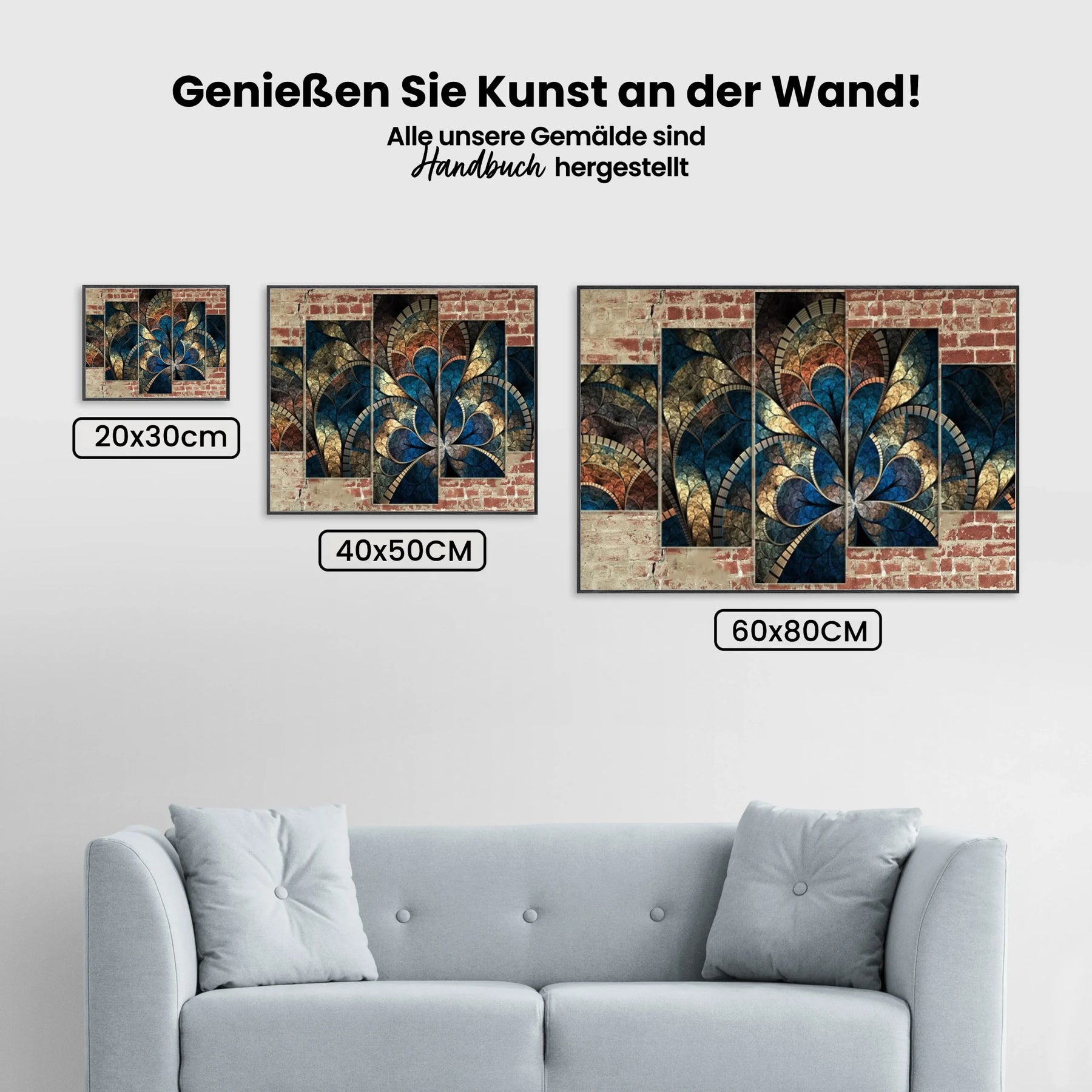 Fantasie Blumen | 5 Teile - Malen nach Zahlen