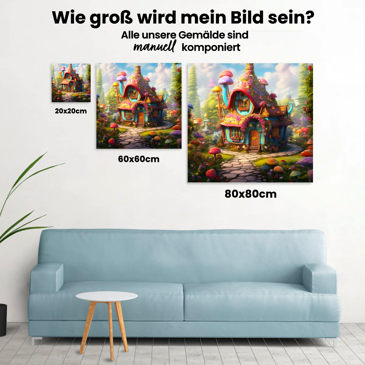 Fantasie Haus - Malen nach Zahlen