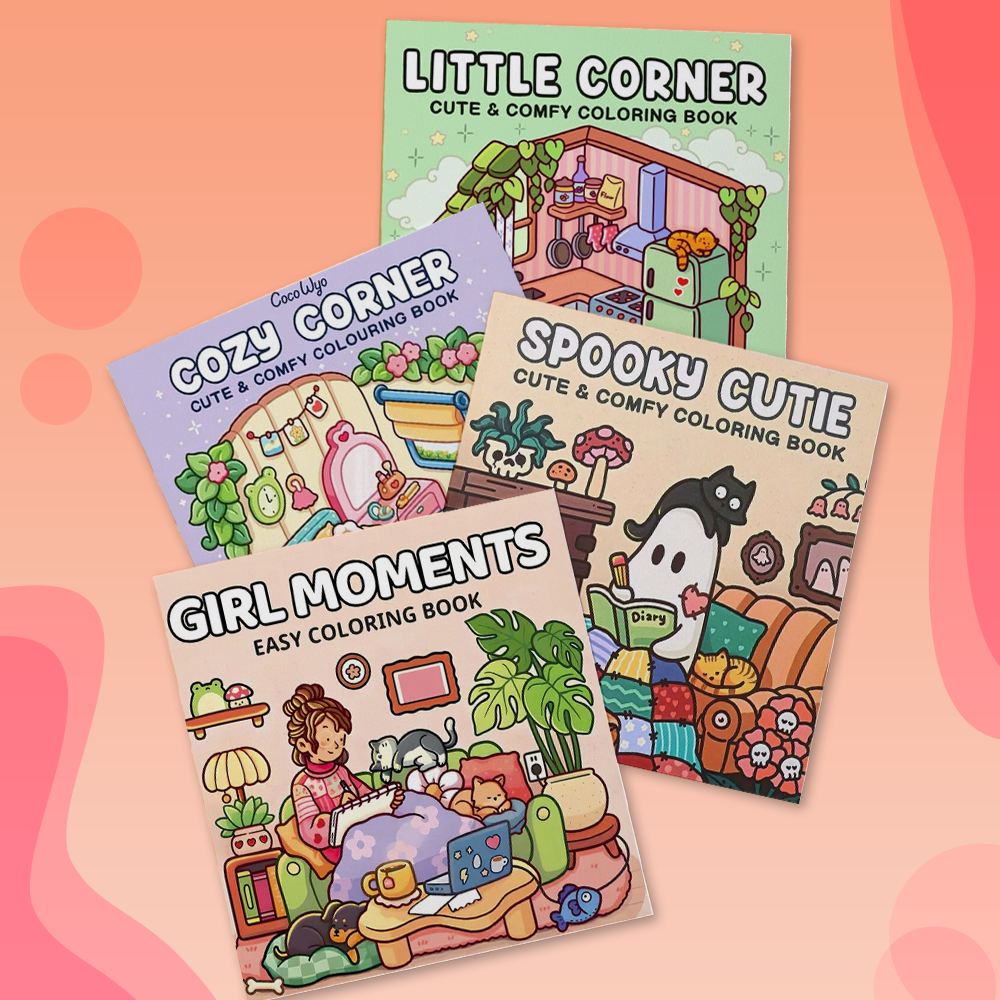 Dipingere con i numeri - Angoli Accoglienti & Momenti Carini - Set da 4