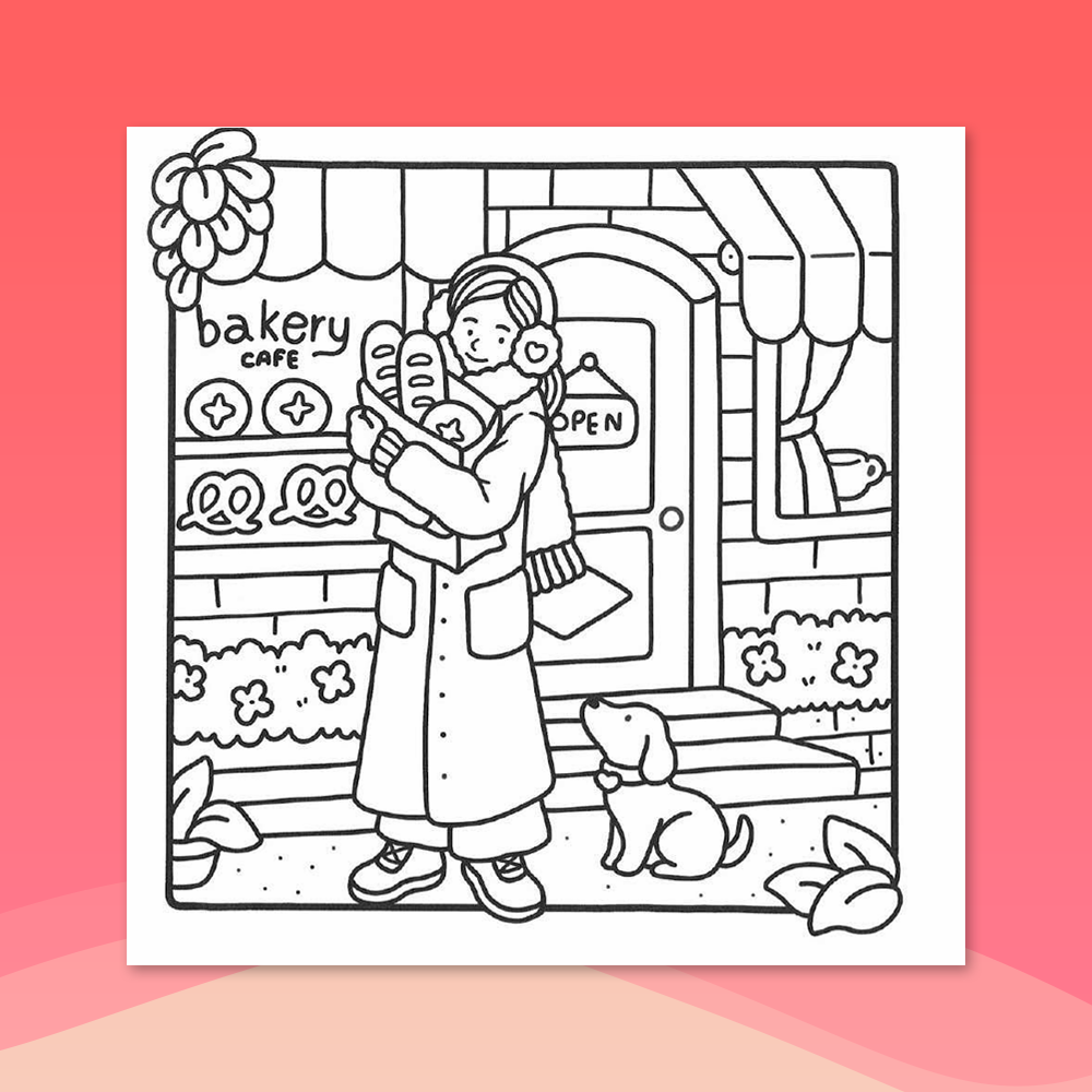 Dipingere con i numeri - Angoli Accoglienti & Momenti Carini - Set da 4