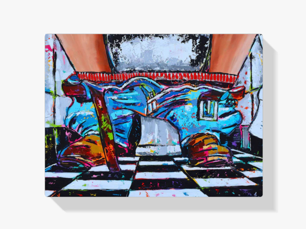 Fröhliche Malerei - Auf der Toilette - Malen nach Zahlen