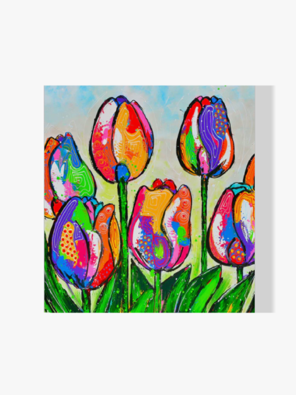 Fröhliche Malerei - Tulpen - Malen nach Zahlen