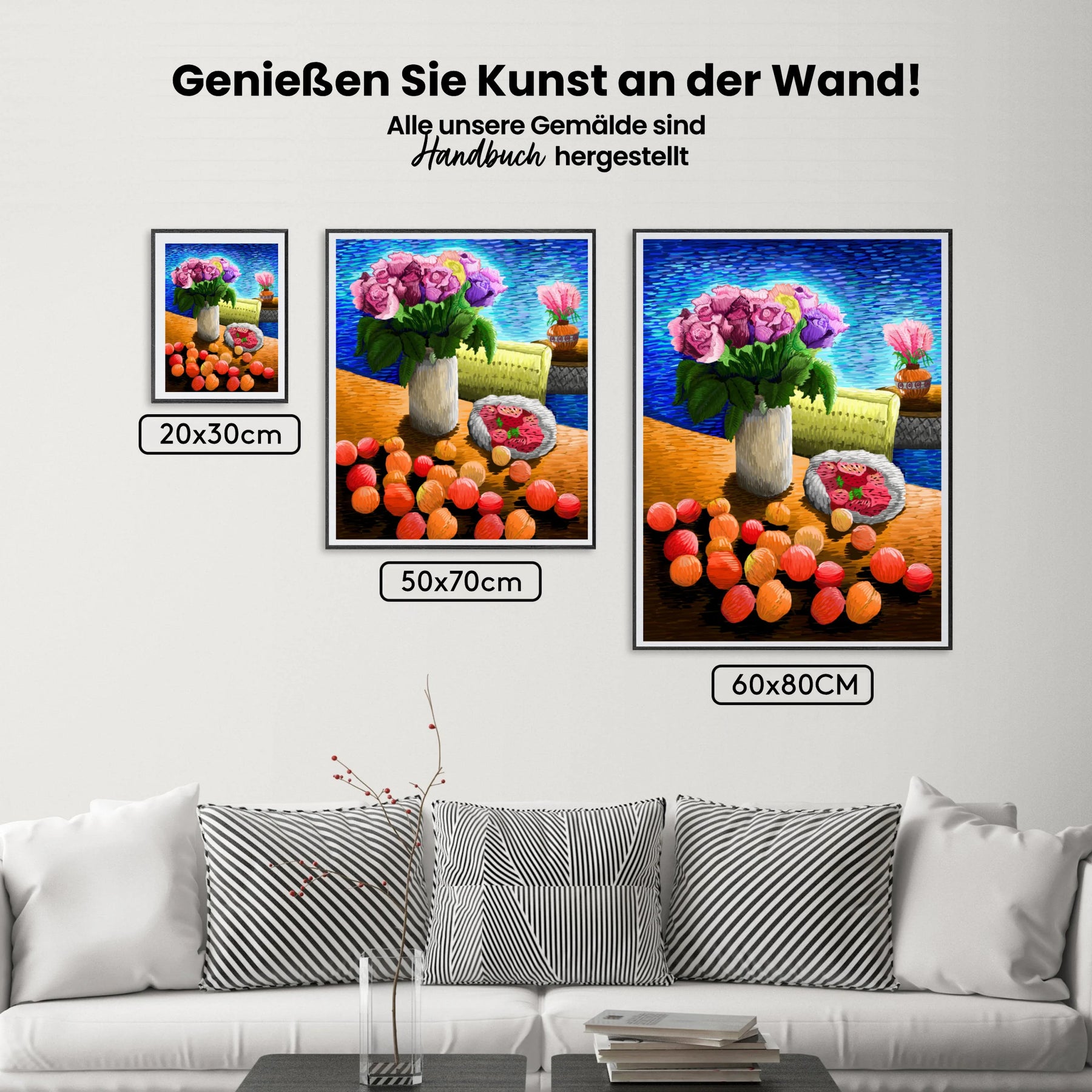 Früchte und Blumen | Exklusives Design - Malen nach Zahlen