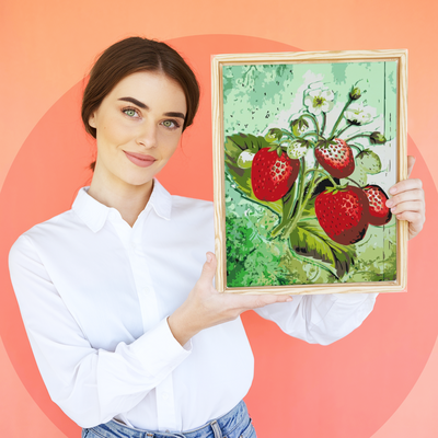 dipingere con i numeri la frutta