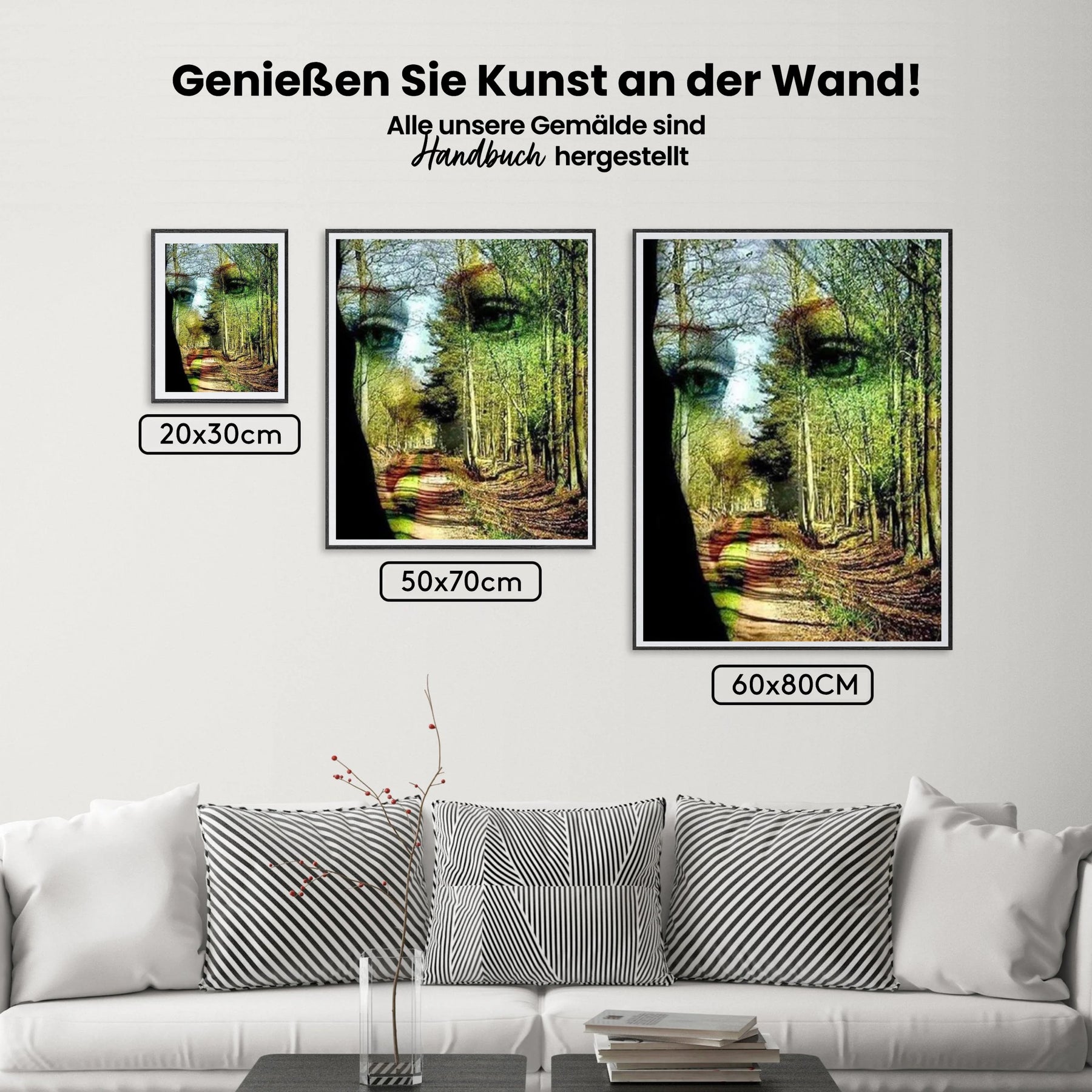 Gesicht - Wald - Malen nach Zahlen