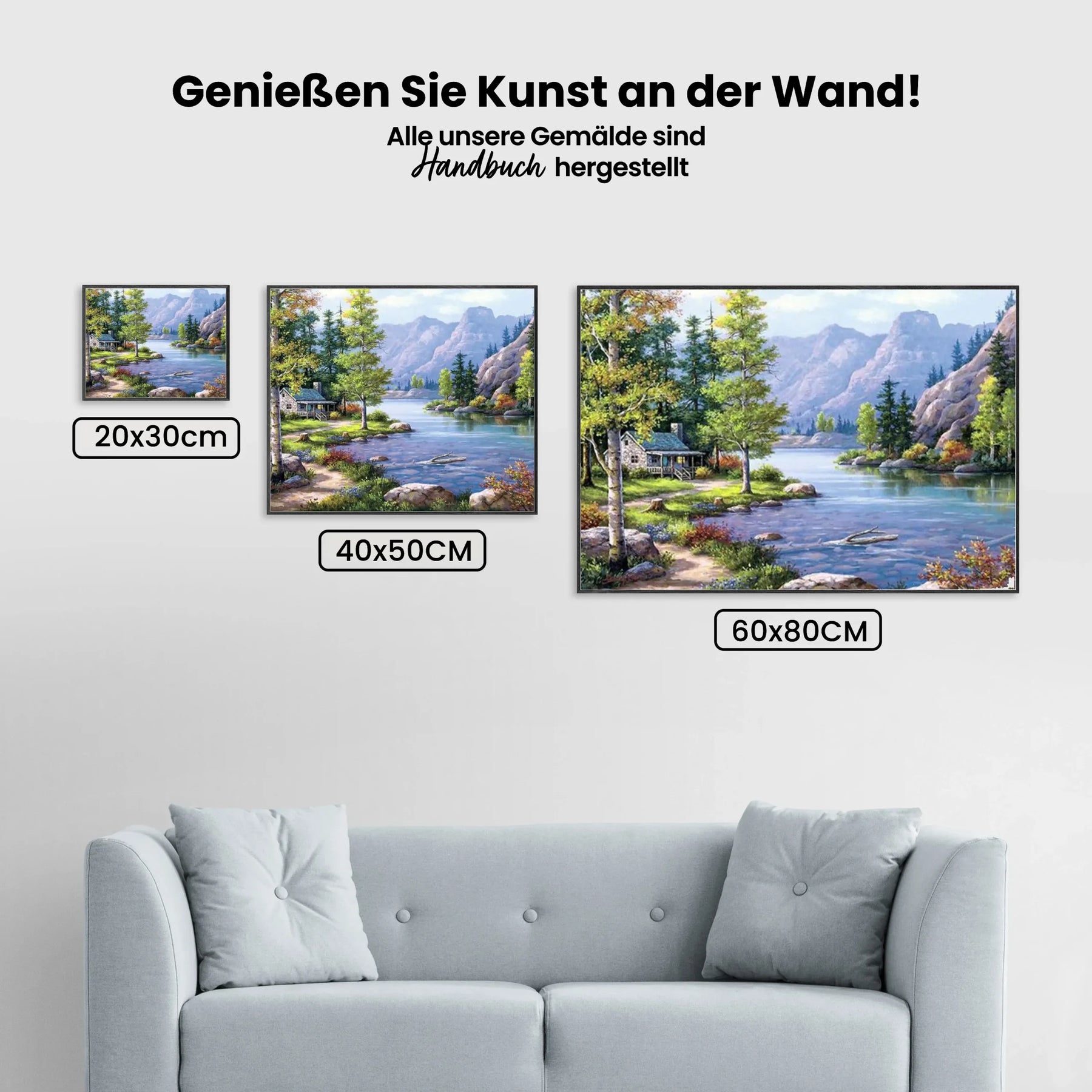 Haus Am See - Malen nach Zahlen