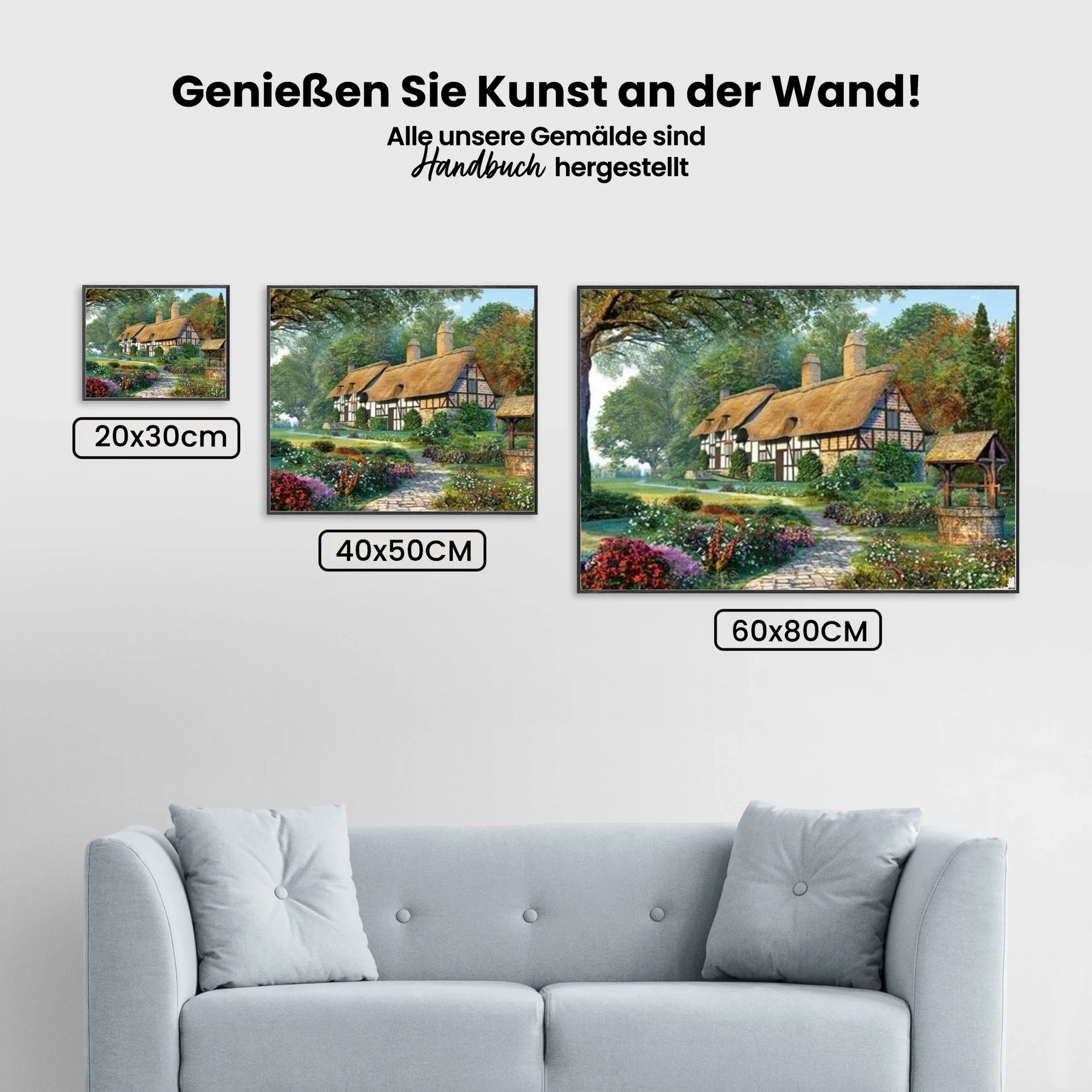 Haus Im Wald - Malen nach Zahlen
